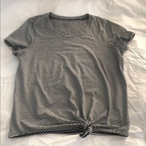 Madewell tie front tee